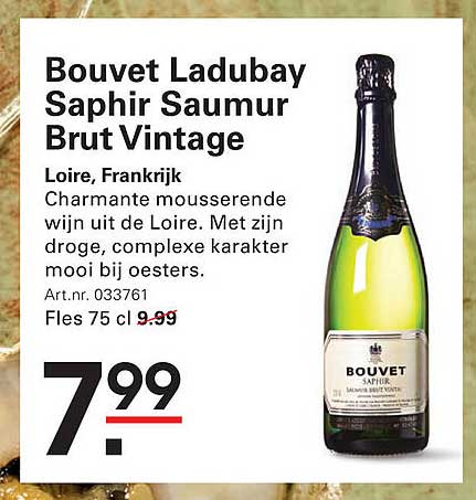 Bouvet Ladubay Saphir Saumur Brut Vintage