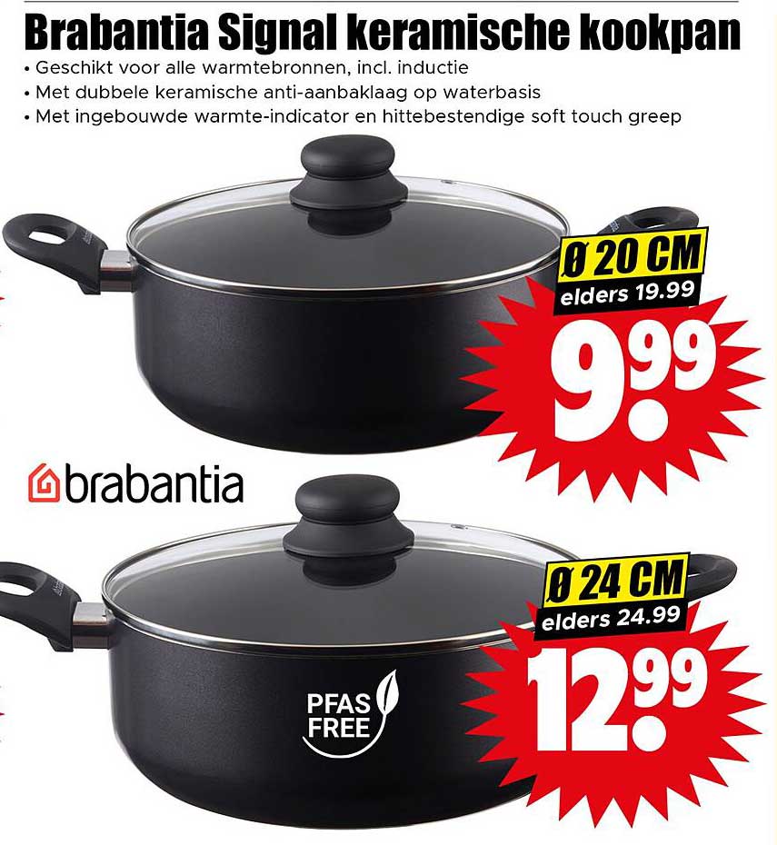 Brabantia Signal keramische kookpan