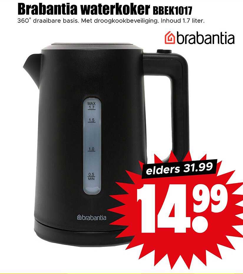 Brabantia waterkoker BBEK1017