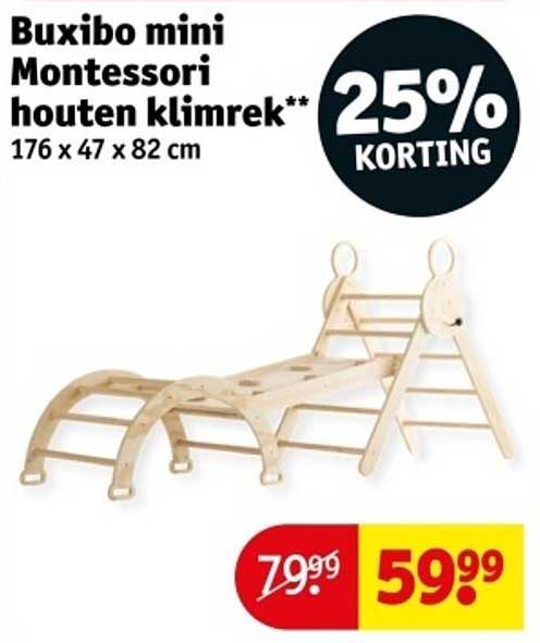 Buxibo mini Montessori houten klimrek