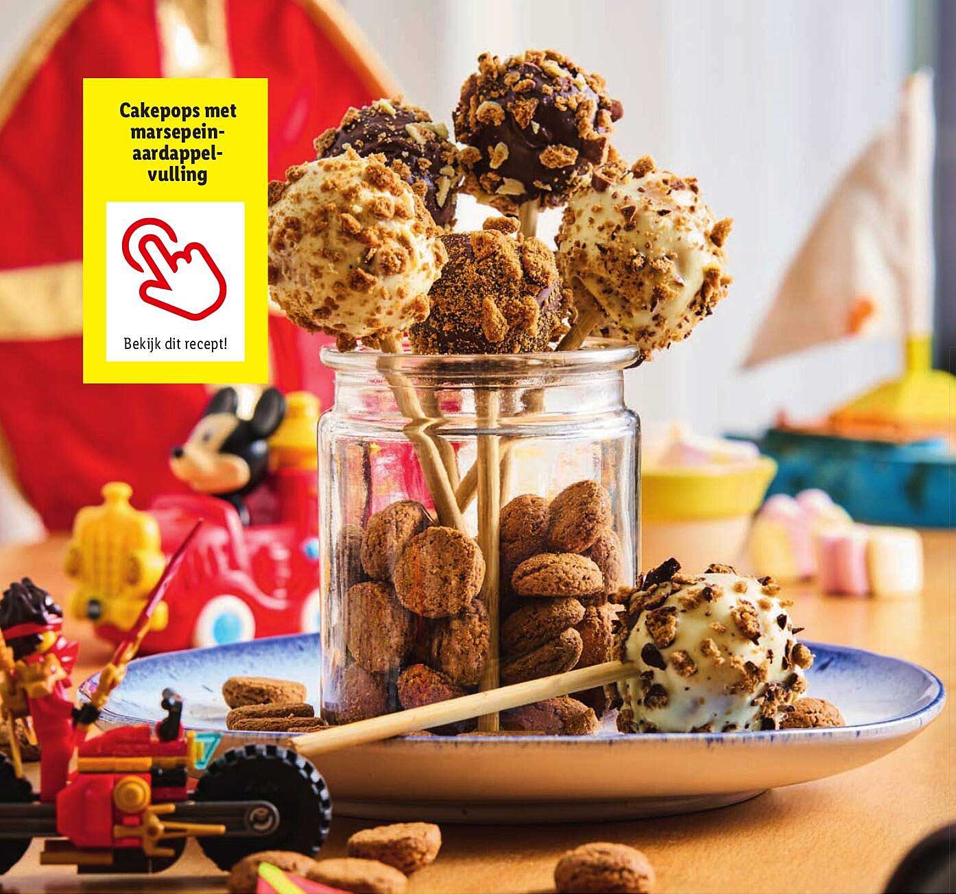 Cakepops met marsepein-aardappel-vulling