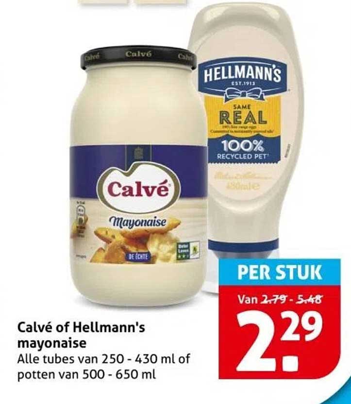 Calvé of Hellmann's mayonaise