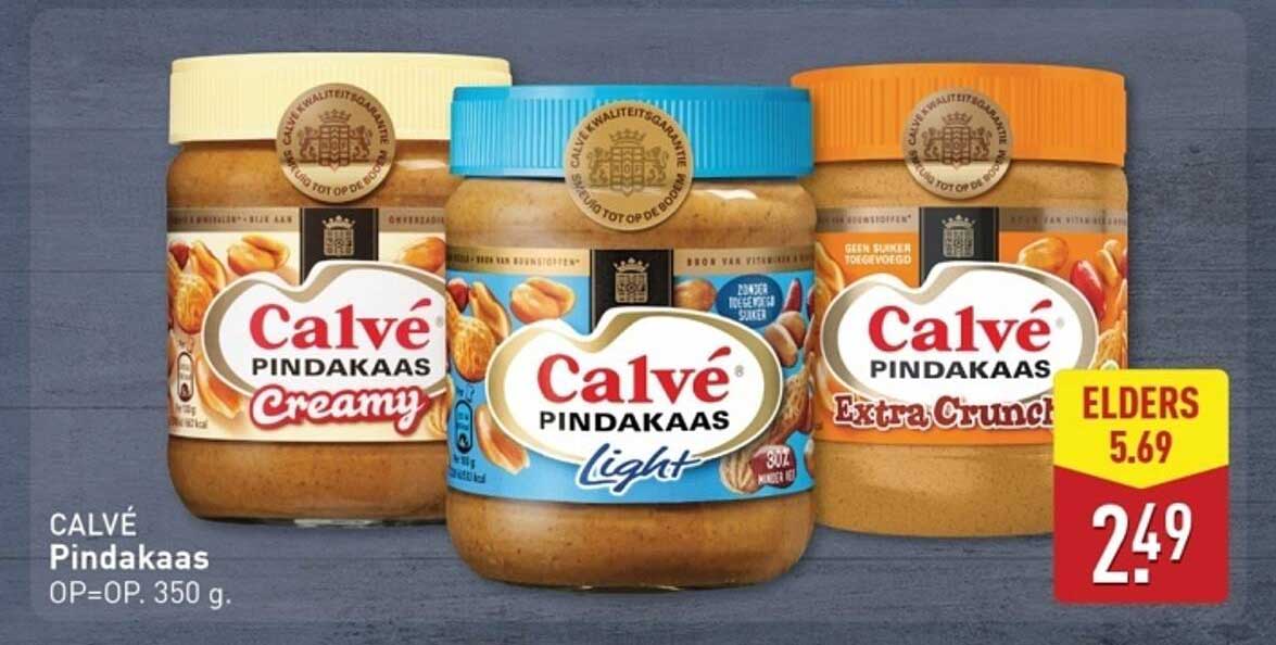 CALVÉ Pindakaas OP=OP. 350 g.
