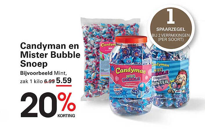 Candyman en Mister Bubble Snoep