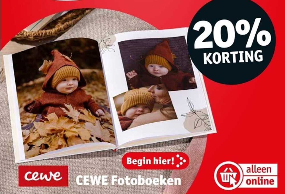 CEWE Fotoboeken 20% korting