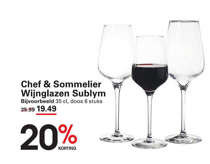 Chef & Sommelier Wijnglazen Sublym