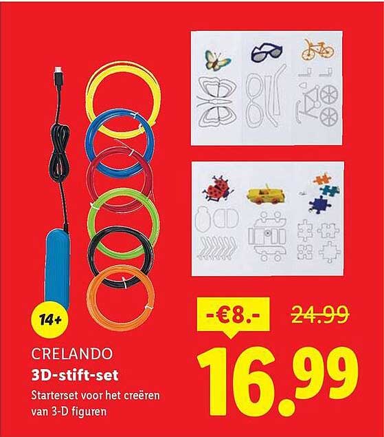 CRELANDO 3D-stift-set