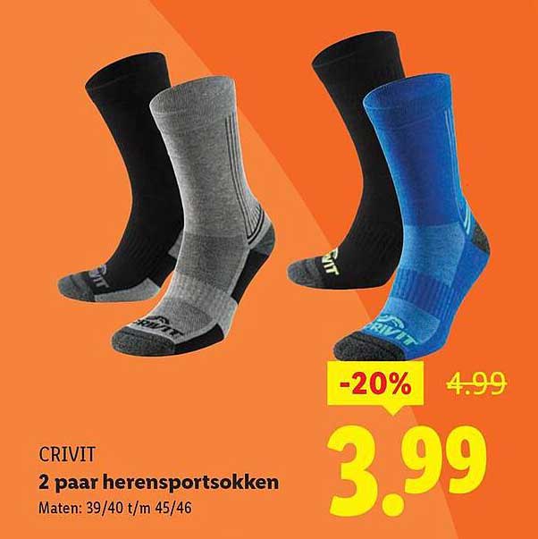 CRIVIT 2 paar herensportsokken