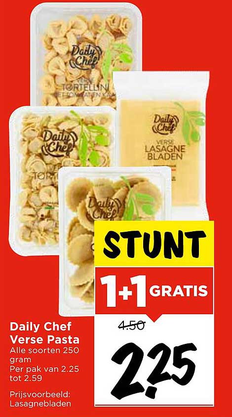 Daily Chef Verse Pasta 1+1 Gratis