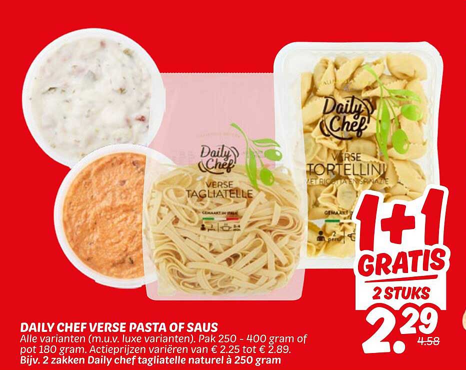 DAILY CHEF VERSE PASTA OF SAUS