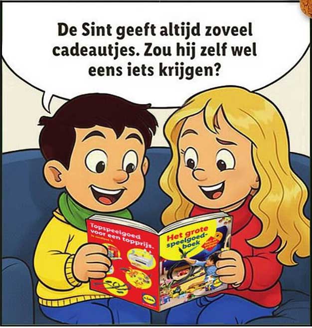 De Sint geeft altijd zoveel cadeautjes. Zou hij zelf wel eens iets krijgen?