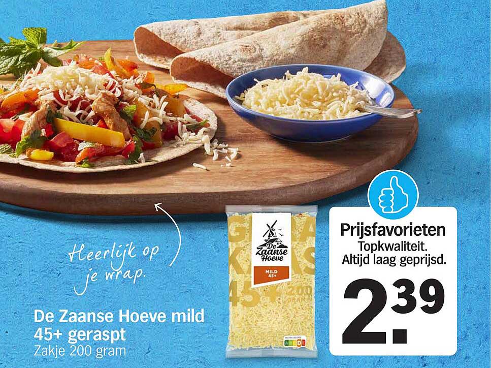 De Zaanse Hoeve mild 45+ geraspt