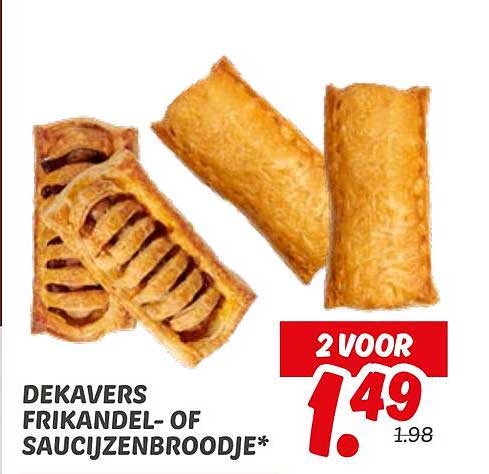 DEKAVERS FRIKANDEL- OF SAUCIJSENBROODJE*