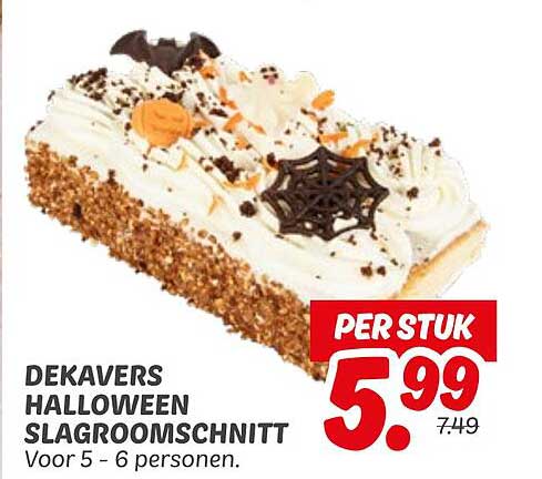 DEKAVERS HALLOWEEN SLAGROOMSCHNITT