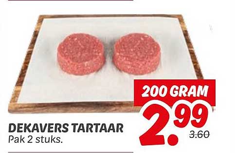 DEKAVERS TARTAAK Pak 2 stuks.