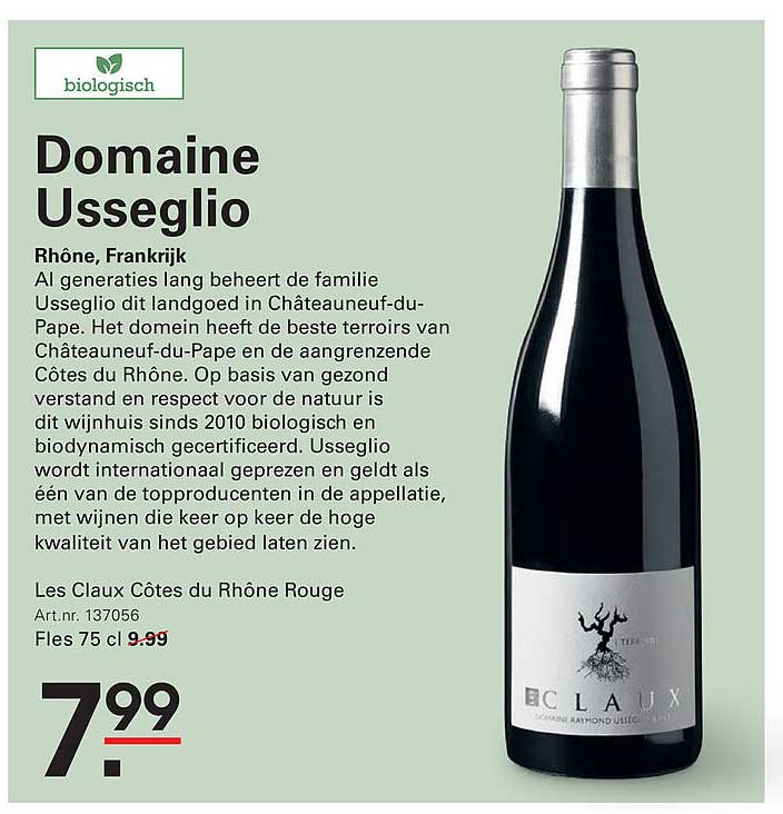 Domaine Usseglios Les Claux Côtes du Rhône Rouge