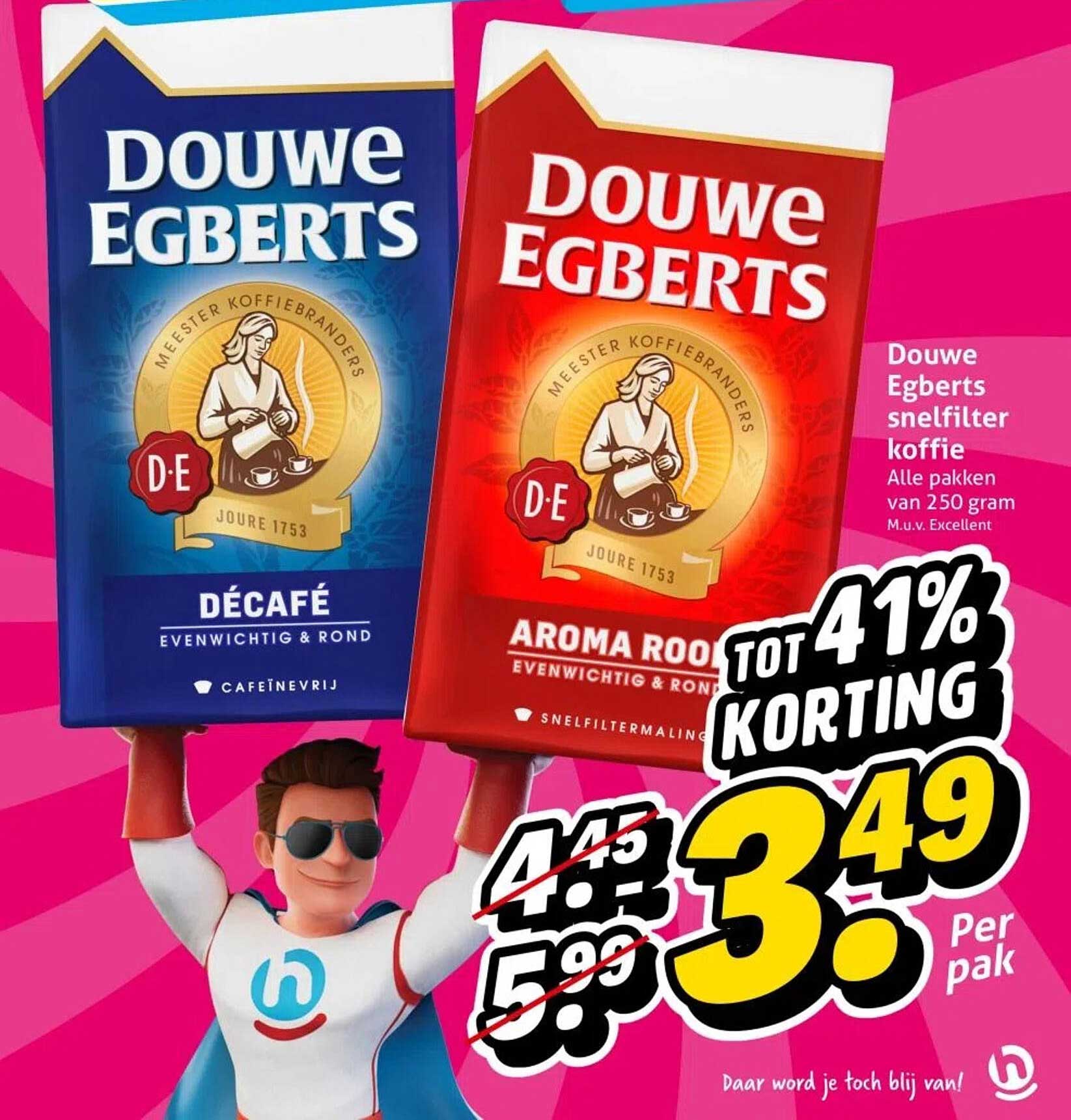 Douwe Egberts snelfilter koffie - Alle pakken van 250 gram