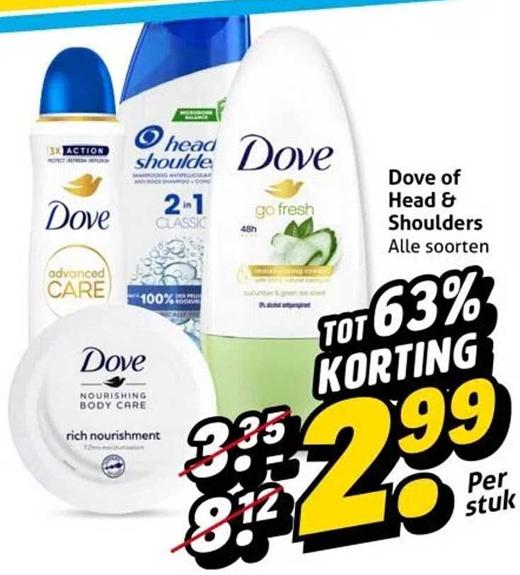 Dove of Head & Shoulders Alle soorten