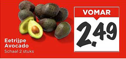 Eetrijpe Avocado Schaal 2 stuks