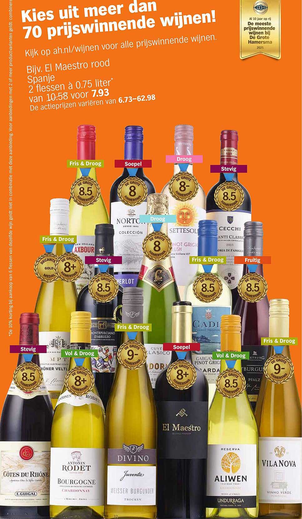 El Maestro rood Spanje - 2 flessen à 0.75 liter van 10.58 voor 7.93