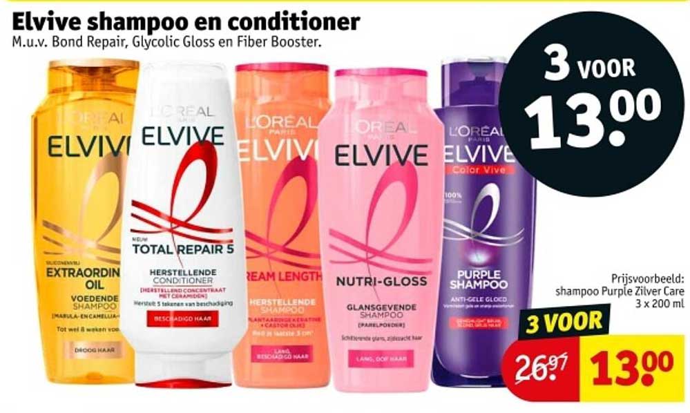 Elvive shampoo en conditioner