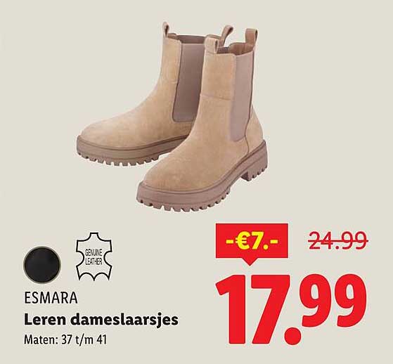 Esmara Leren dameslaarsjes