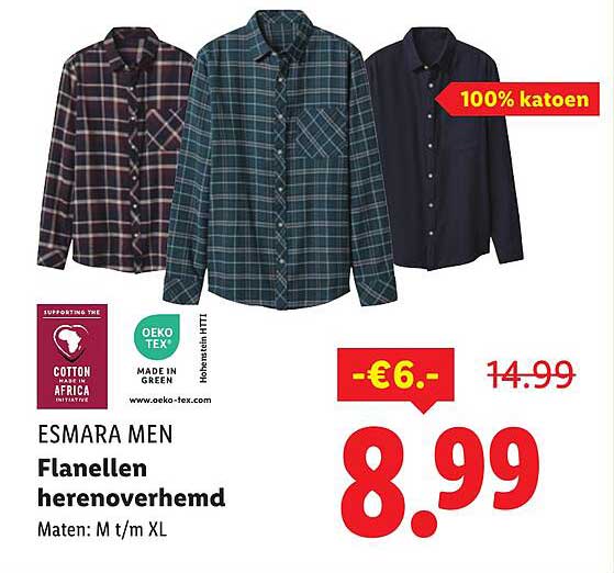 Esmara Men Flanellen herenoverhemd