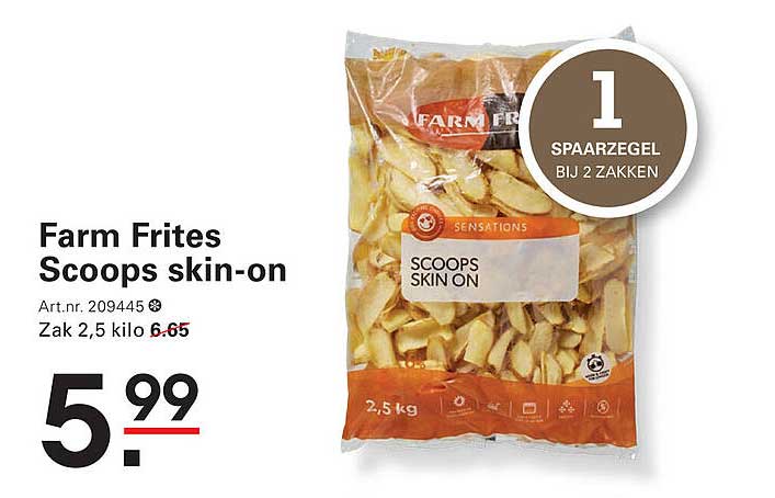 Farm Frites Scoops skin-on