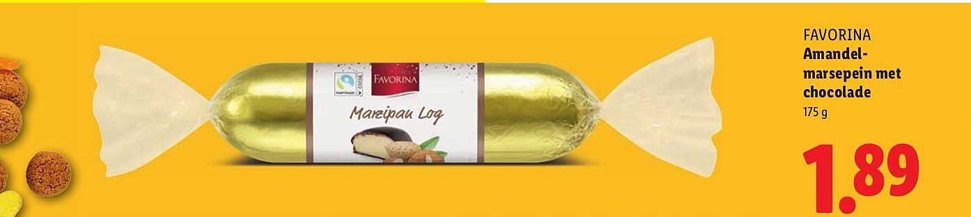 Favorina Amandelmarsepein met chocolade 175 g