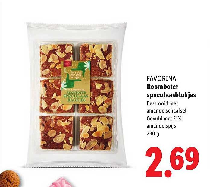 Favorina Roomboter speculaasblokjes