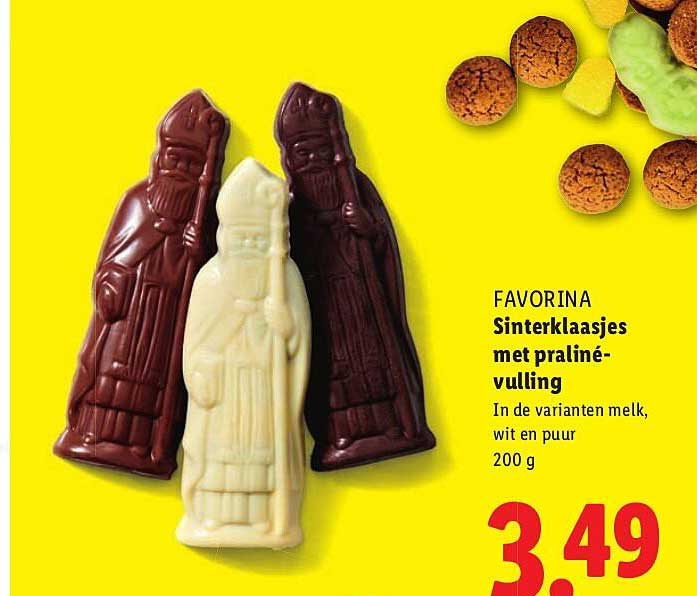 FAVORINA Sinterklaasjes met praliné-vulling