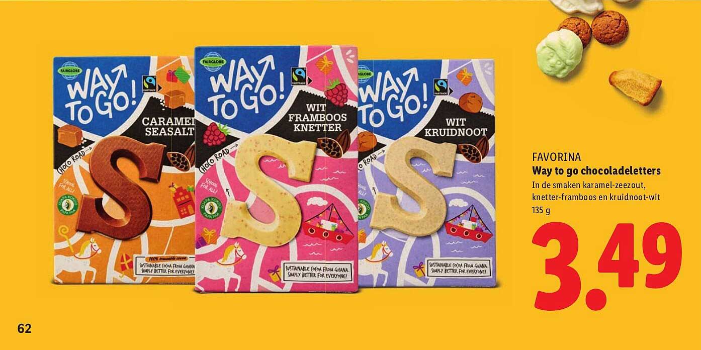 Favorina Way to go chocoladeletters