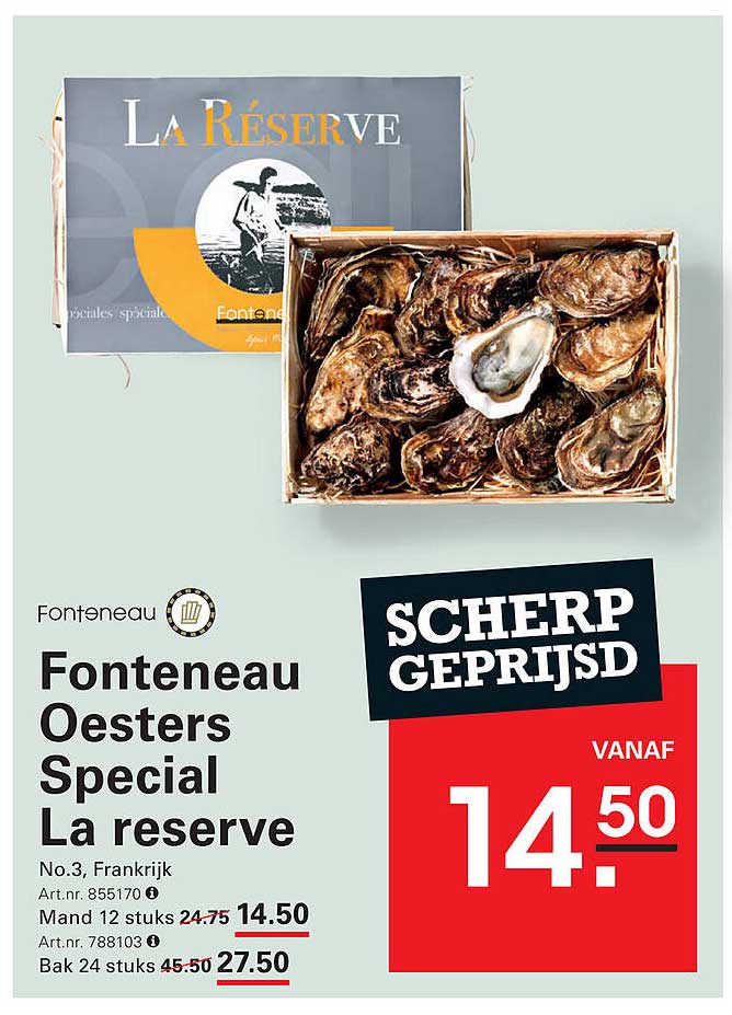 Fonteneau Oesters Special La reserve