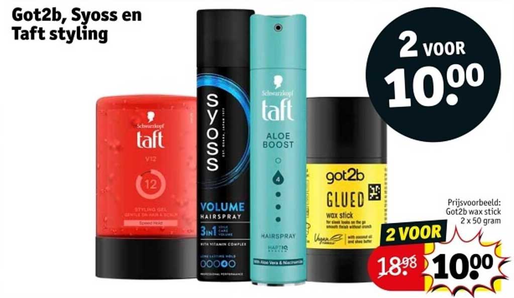 Got2b, Syoss en Taft styling