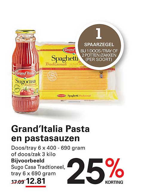 Grand'Italia Pasta en pastasauzen