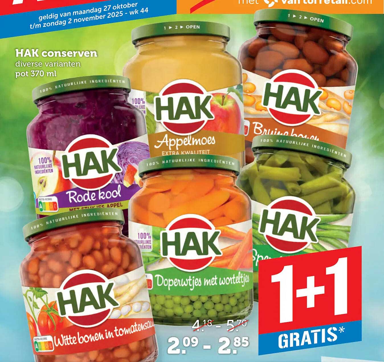 HAK conserven diverse varianten pot 370 ml