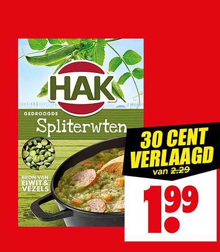 HAK Gedroogde Spliterten