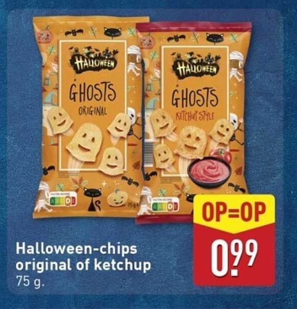 Halloween-chips original of ketchup 75 g.