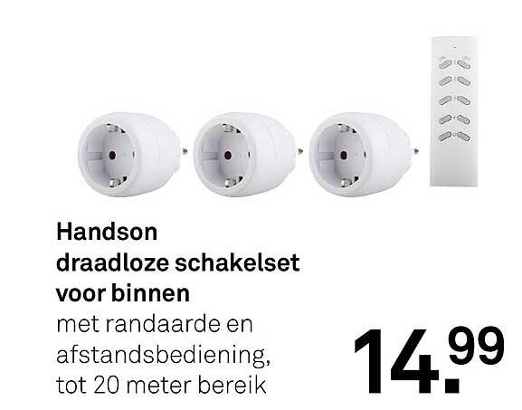 Handson draadloze schakelset voor binnen