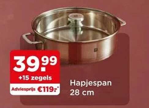 Hapjespan 28 cm
