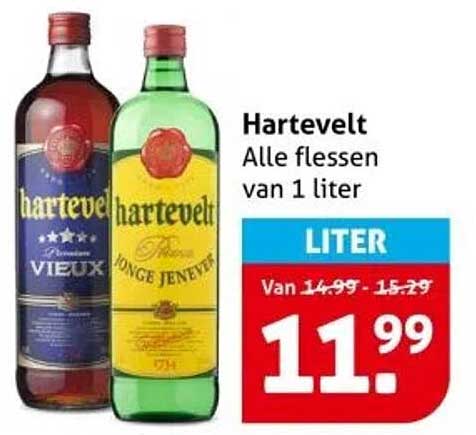 Hartevelt Alle flessen van 1 liter