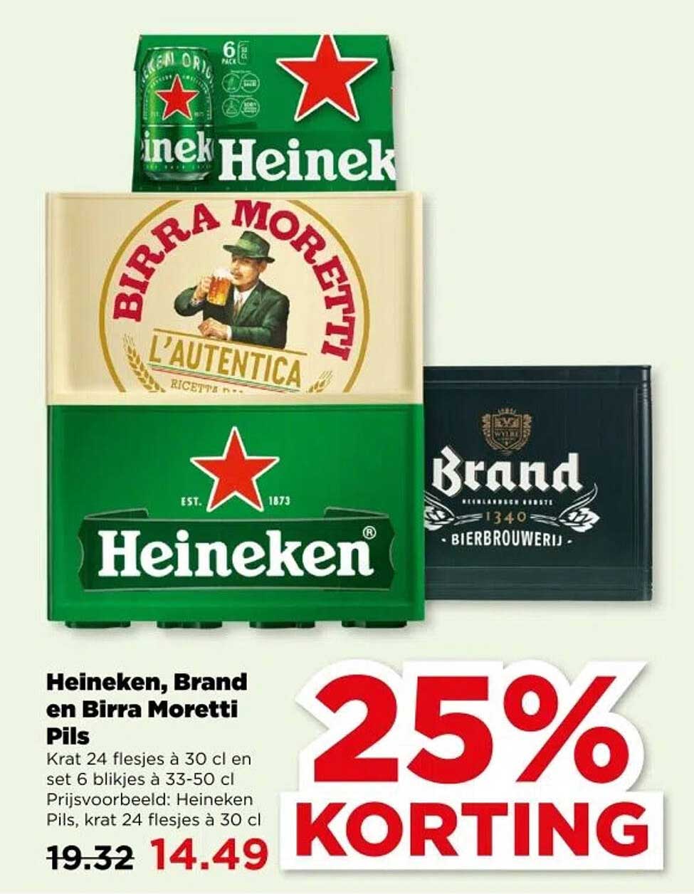 Heineken, Brand en Birra Moretti Pils