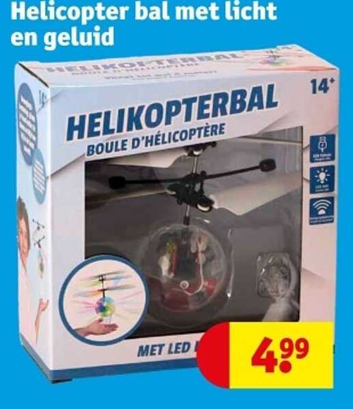 Helikopter bal met licht en geluid