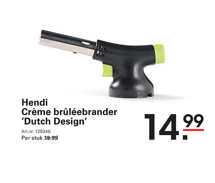 Hendi Crème brûléebranders 'Dutch Design'