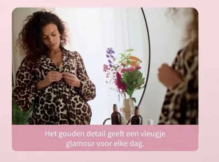 Het gouden detail geeft een vleugje glamour voor elke dag.