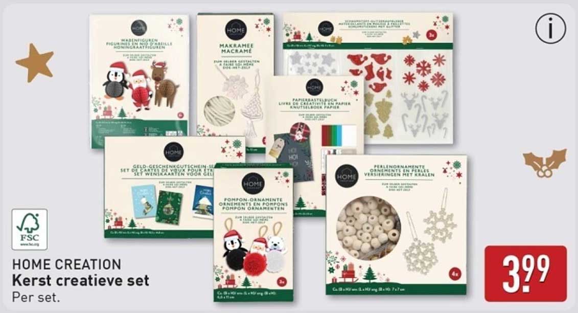 HOME CREATION Kerst creatieve set