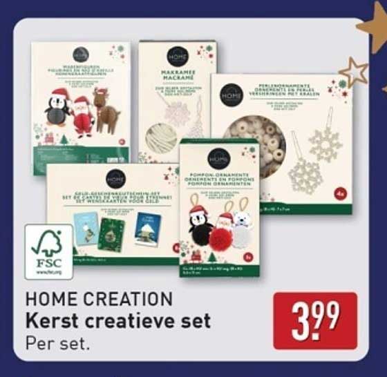 HOME CREATION Kerst creatieve set