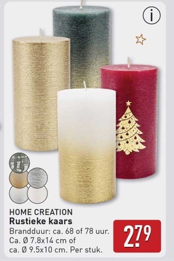 HOME CREATION Rustieke kaars