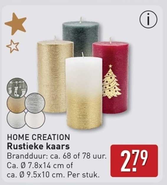 HOME CREATION Rustieke kaars