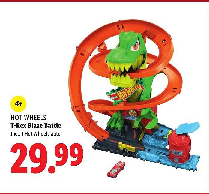 HOT WHEELS T-Rex Blaze Battle Incl. 1 Hot Wheels auto